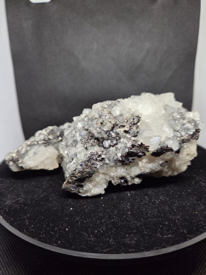 Zwarte Toermalijn met Bergkristal - Ruw - 1,215 KG