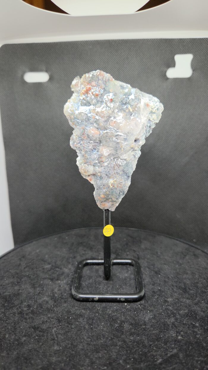 Bloemagaatruw_opvoetzeoliet_spiritsoflife Bloemagaat ( Zeoliet) - ruw op voet - 130 Gram